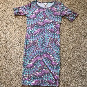 Lularoe Julia - mermaid colors